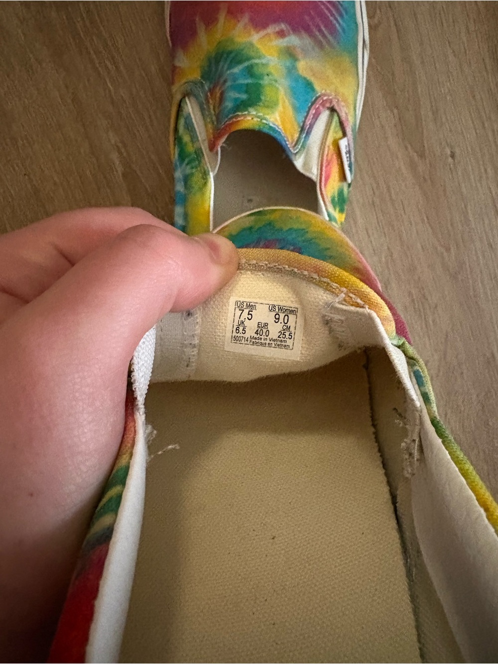 Vans Men Slip-On Sneakers - Tie-Dye Multicolor - Picture 3 of 5